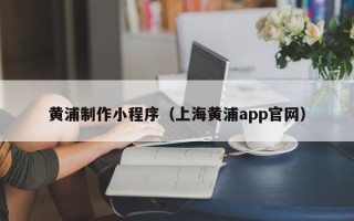 文山黄浦制作小程序（上海黄浦app官网）