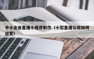文山中小企业直播小程序制作（小型直播公司如何运营）
