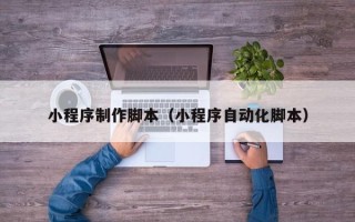 文山小程序制作脚本（小程序自动化脚本）